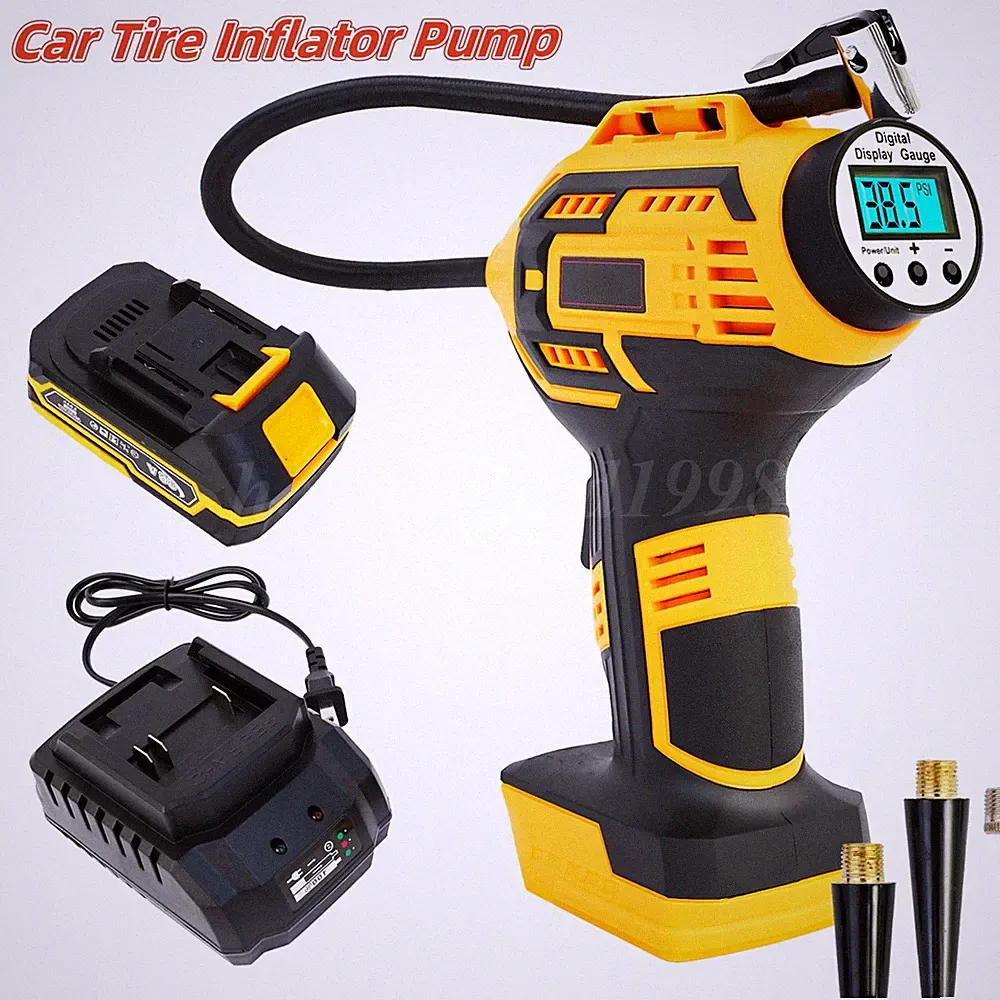 20V POWER Portable Tire Inflator Portable Air Compressor, Cordless Car Tire Pump