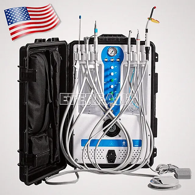 Dental Portable Unit Built-in Air Compressor Curing Light Ultrasonic Scales