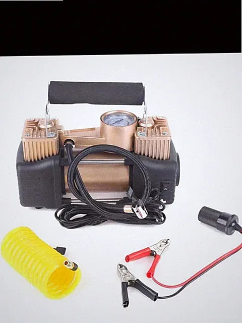 Heavy Duty Portable Air Compressor / Battery Charger W flashlight