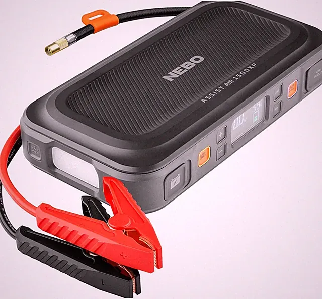 NEBO Assist AIR 1500XP Jump Starter and Air Compressor | 44.4Wh Power Supply Box