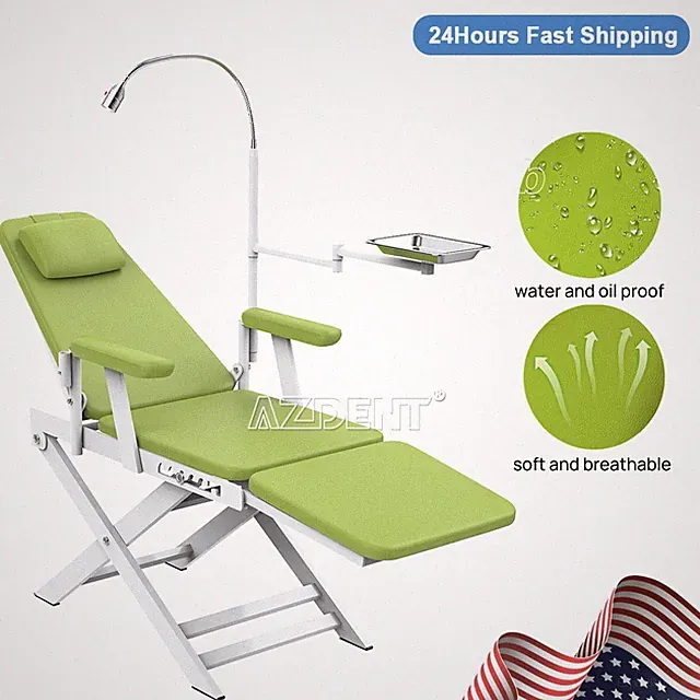 Portable Dental Mobile Delivery Unit Air Compressor Suction Case /Chair 4 Hole
