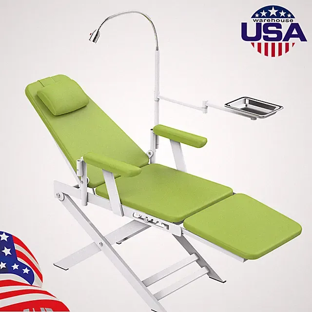 Portable Dental Mobile Delivery Unit Air Compressor Syringe Suction 4Hole/Chair