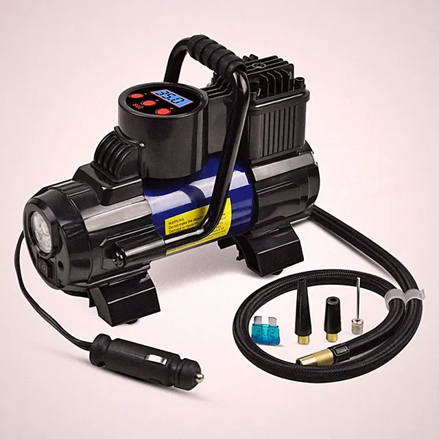 Tire Inflator Car Air Pump Compressor Portable Auto 12V DC 150 PSI Blue