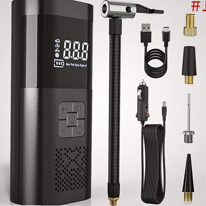 Tire Inflator Portable Air Compressor for Car Tyres 12V Ultra Small Air Pump LED