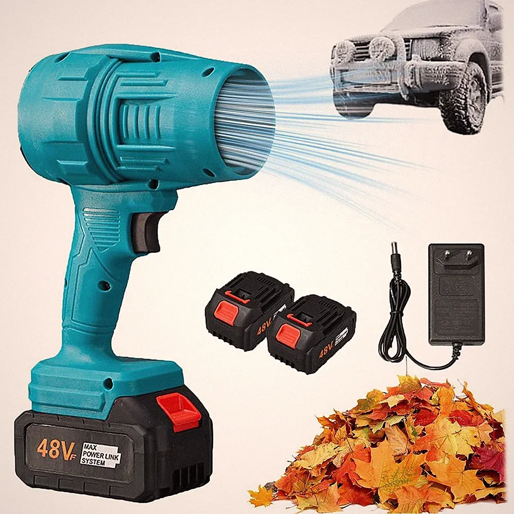 Turbo Blower Cordless Super Power Mini Air Duster For Car Drying Cleaning Fan US